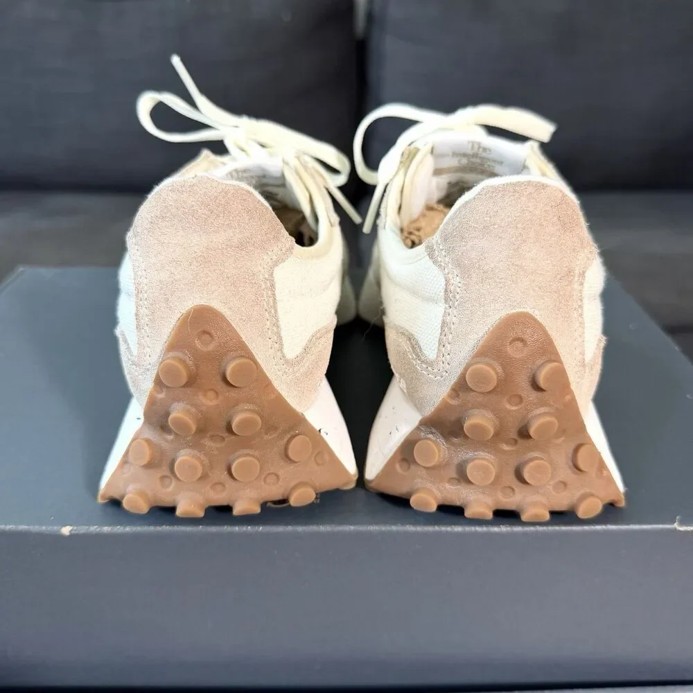 New Balance 327 Turtledove Beige Gum Suede Sneakers Women's Size 7